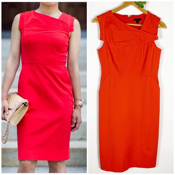 J. Crew Dresses & Skirts - SOLD J. Crew Promotion Dress Red - Career, Sheath